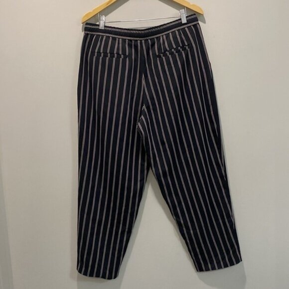 Loom Relax Fit Pants Black stripes slacks Size 36 - Picture 6 of 13